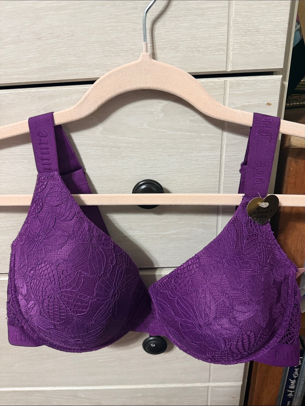 Juicy Couture Purple Lace Underwire Bra